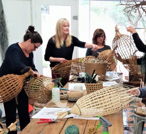 Fish Trap Lampshade Weaving - Tourism Noosa 0