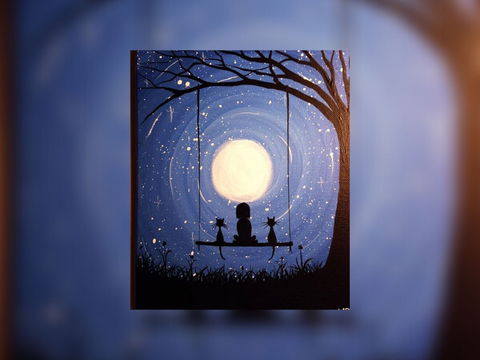 Grab A Glass Of Wine And Learn To Paint 'Moonrise'! - Tourism Noosa 0