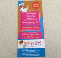Indian chef restaurant  Take away - Tourism Noosa