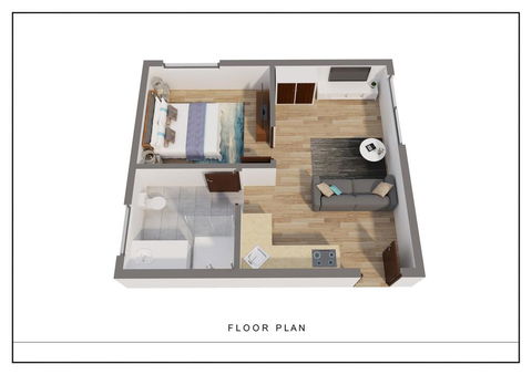 1 Bedroom Apt With Air-Conditioning In Plympton - Tourism Noosa 3