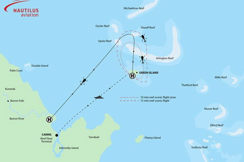 Fly To Green Island - Cruise Return - Tourism Noosa 0